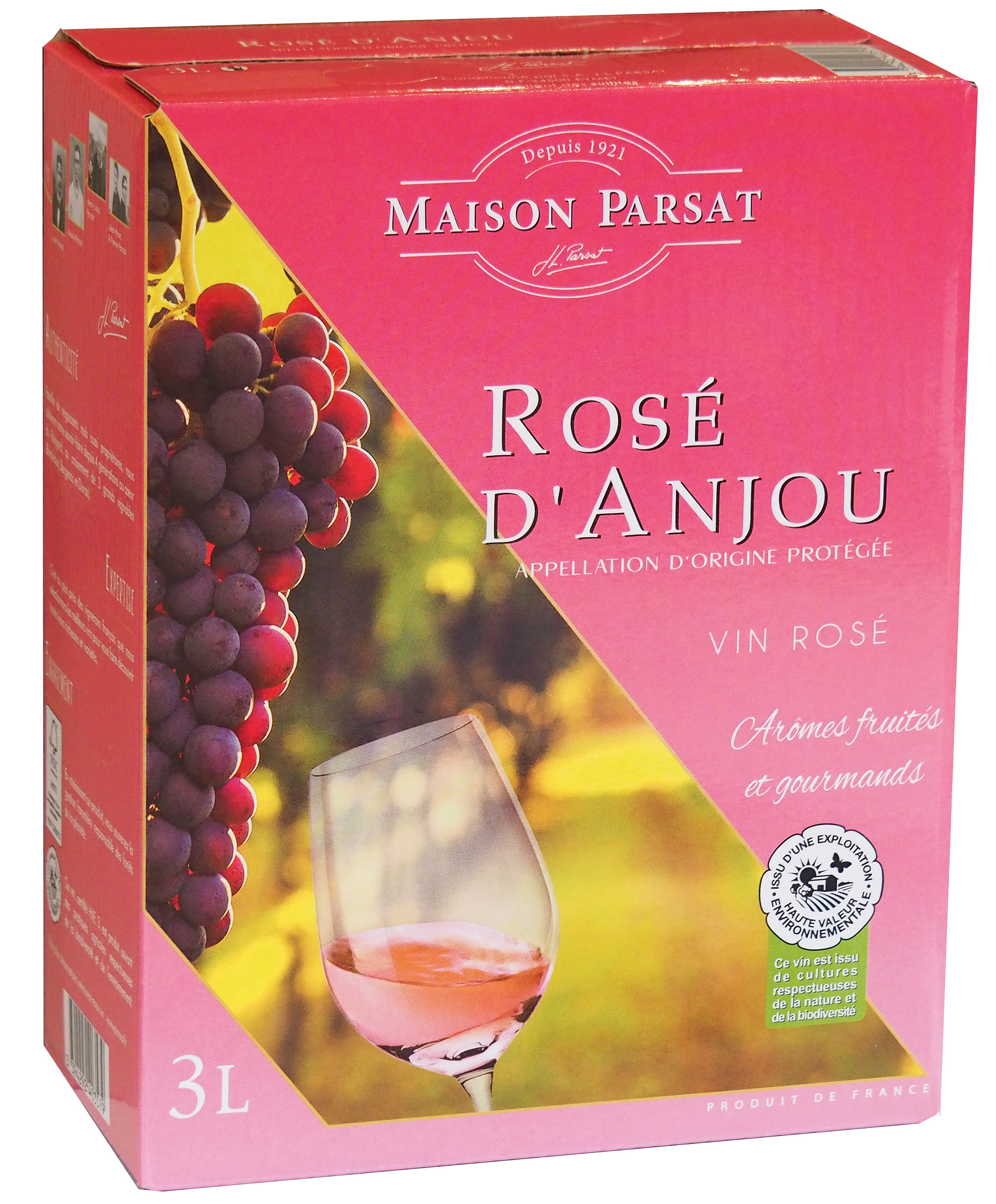 Miniature JL Parsat  - AOP Anjou Rose HVE 3
